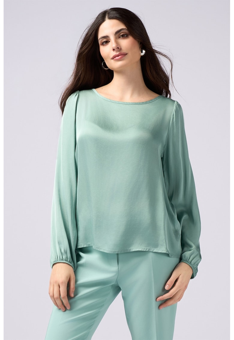 Bluza vaporoasa cu maneci lungi