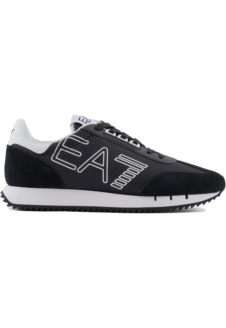 Pantofi sport EA7 Black & White Vintage 40634 - Alb/Negru