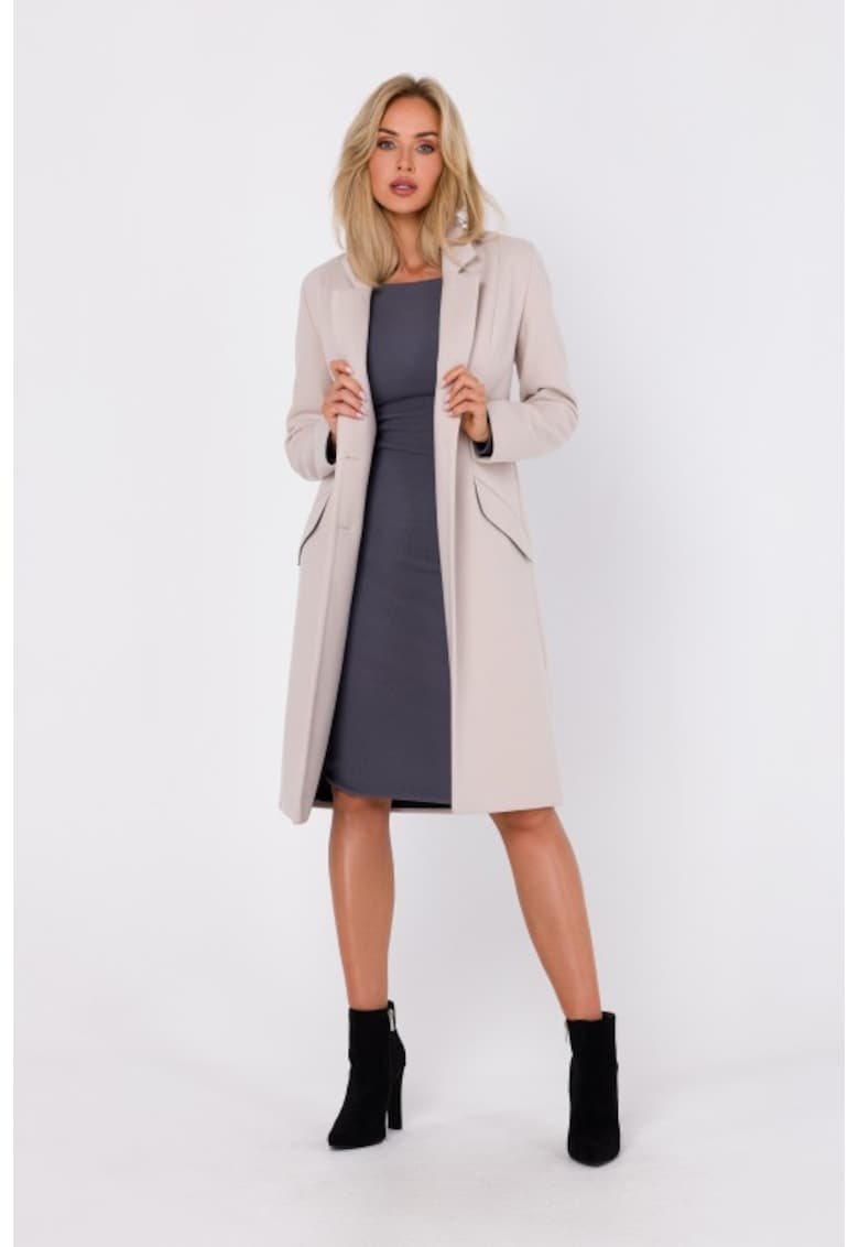 Palton clasic cu nasturi -