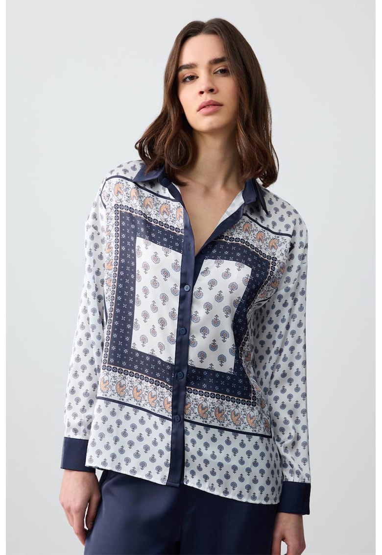 Camasa cu imprimeu geometric