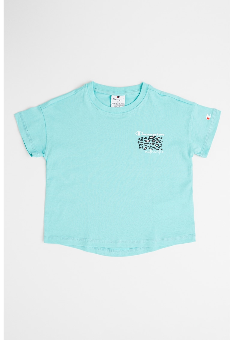 Tricou din bumbac cu logo pe piept