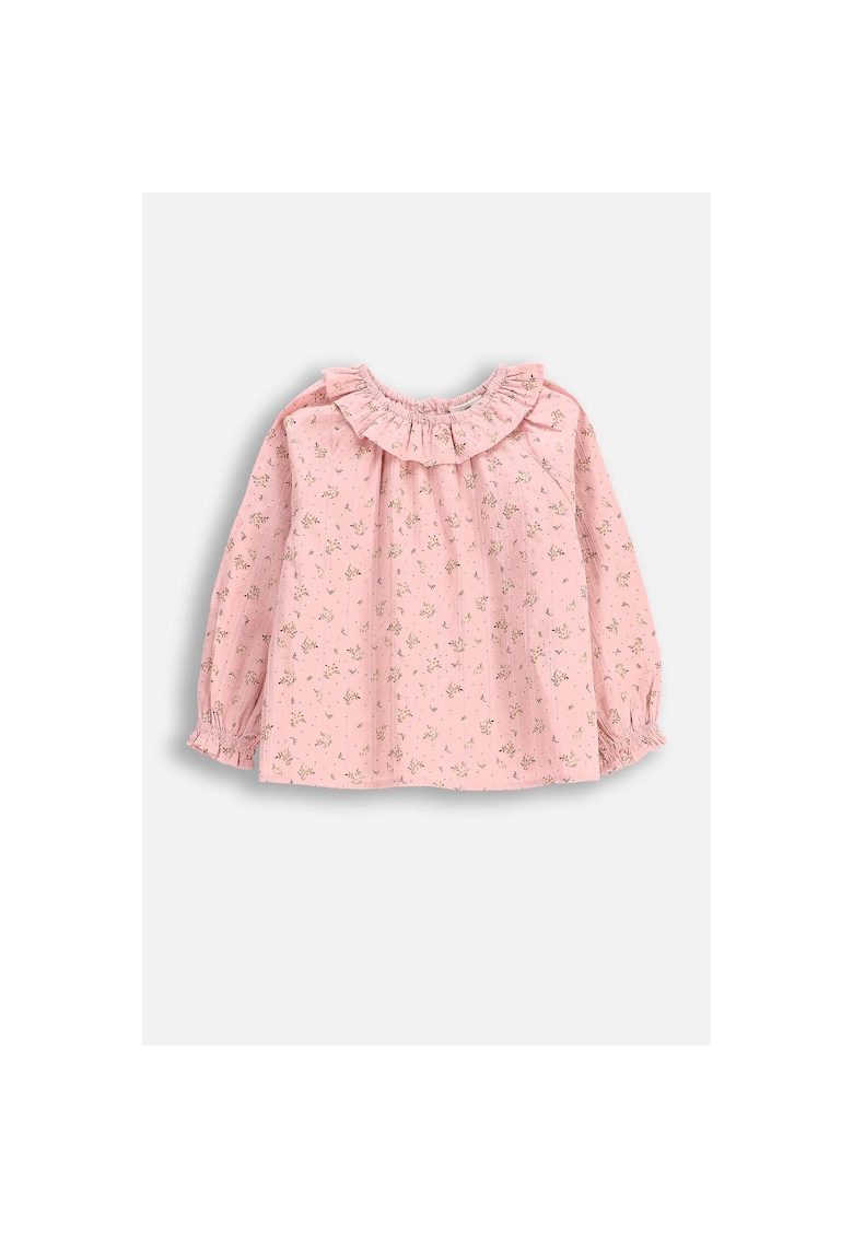 Bluza copii - design floral - roz pudrat - bumbac - pentru fete
