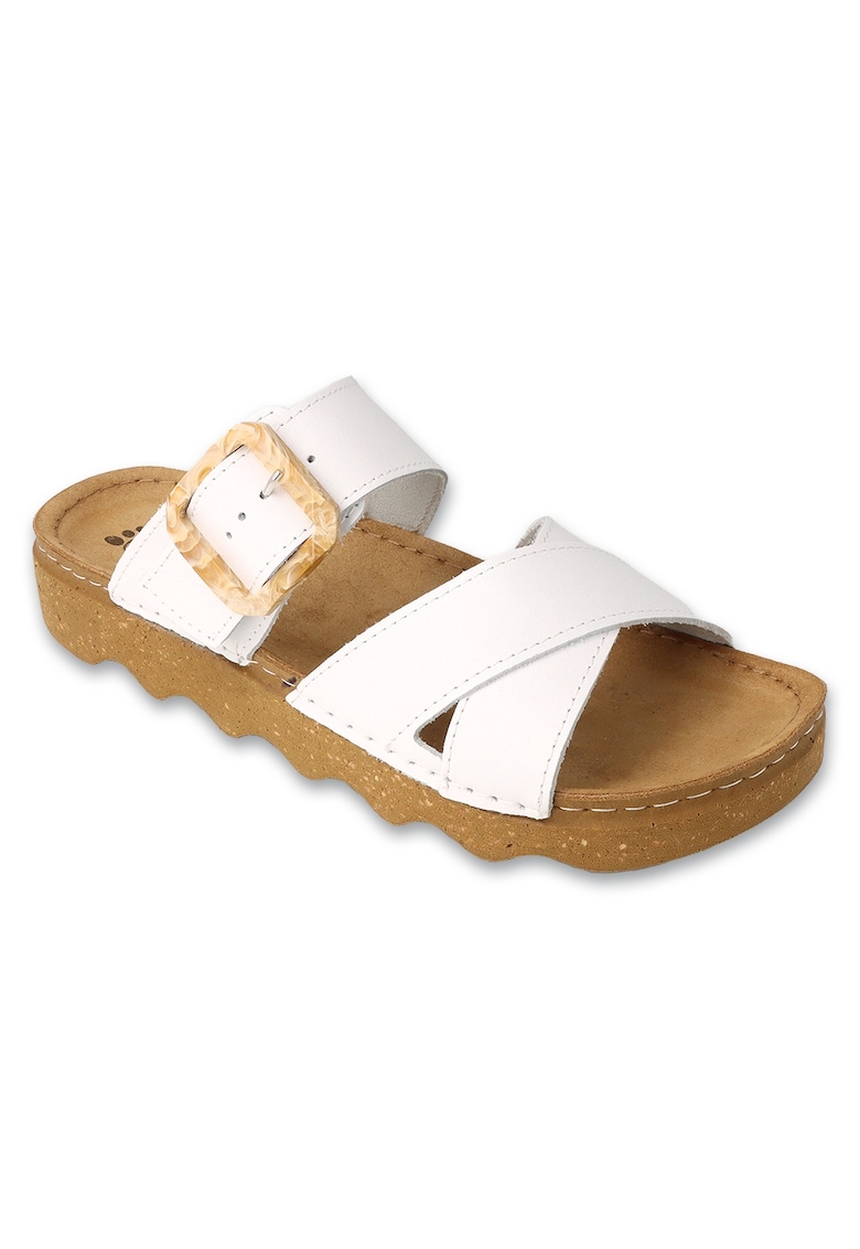 Slapi pentru femei -  BM199886 - alb Slapi pentru femei -  BM199886 - alb