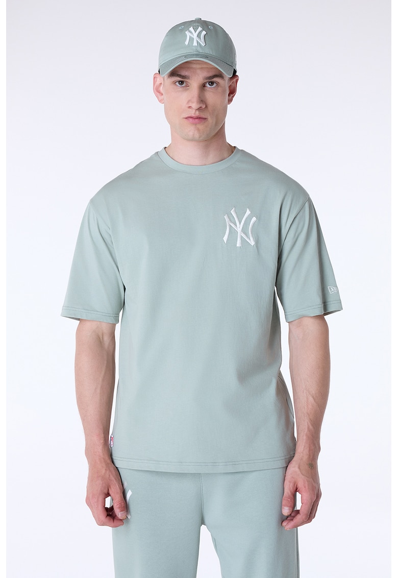 Tricou de bumbac cu logo brodat