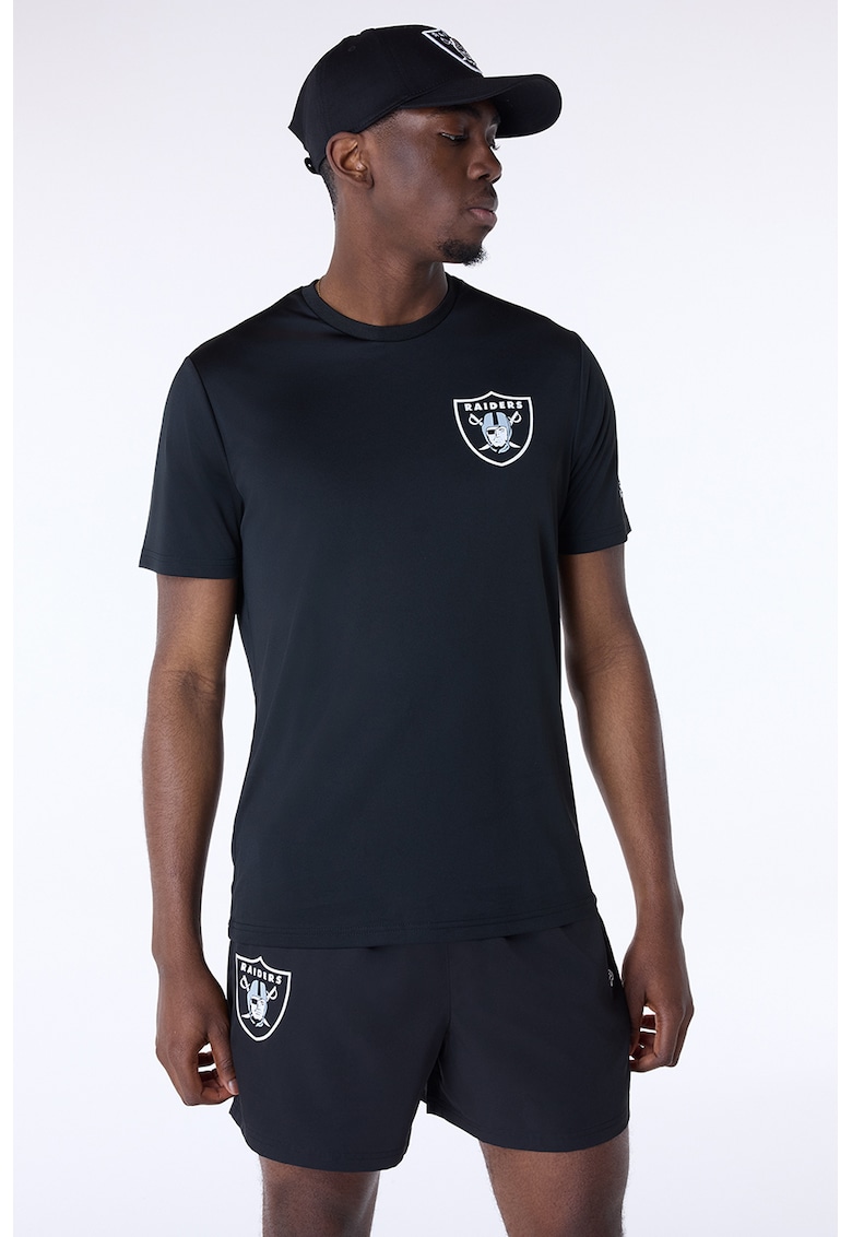 Tricou de bumbac cu logo pe piept