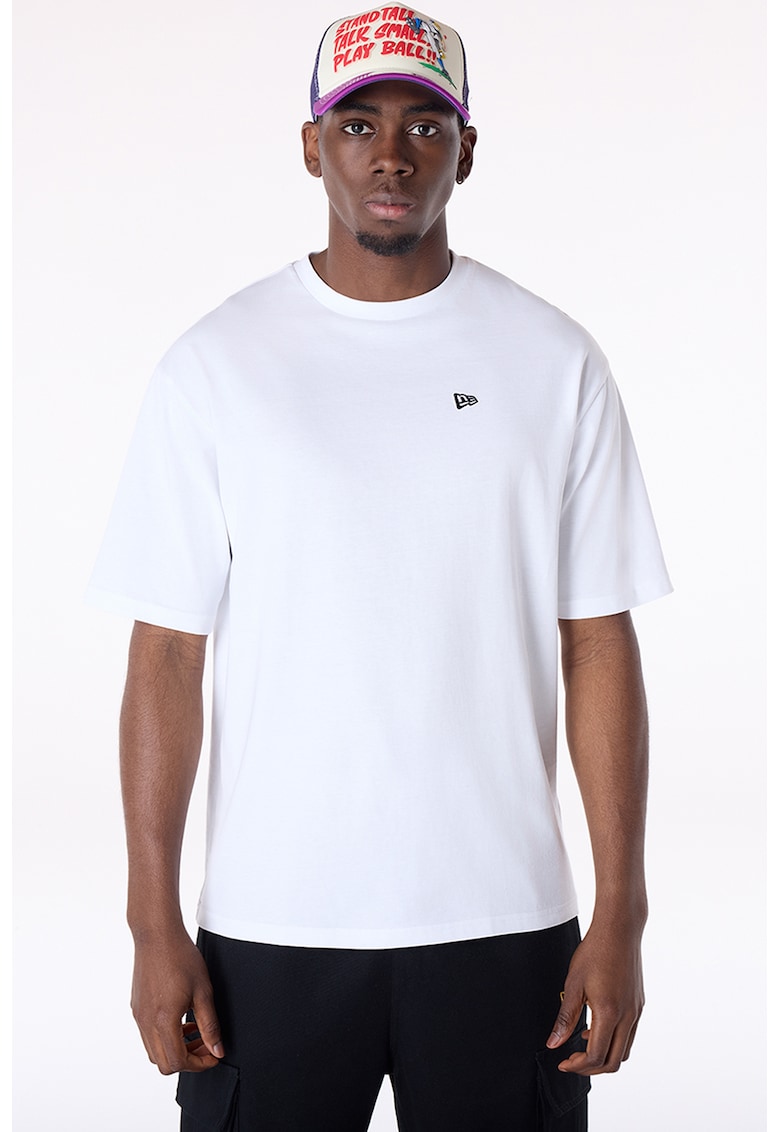 Tricou cu imprimeu grafic si logo pe parta din spate