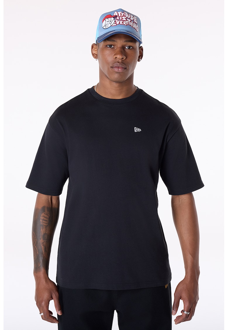 Tricou de bumbac cu imprimeu grafic si text Tricou de bumbac cu imprimeu grafic si text