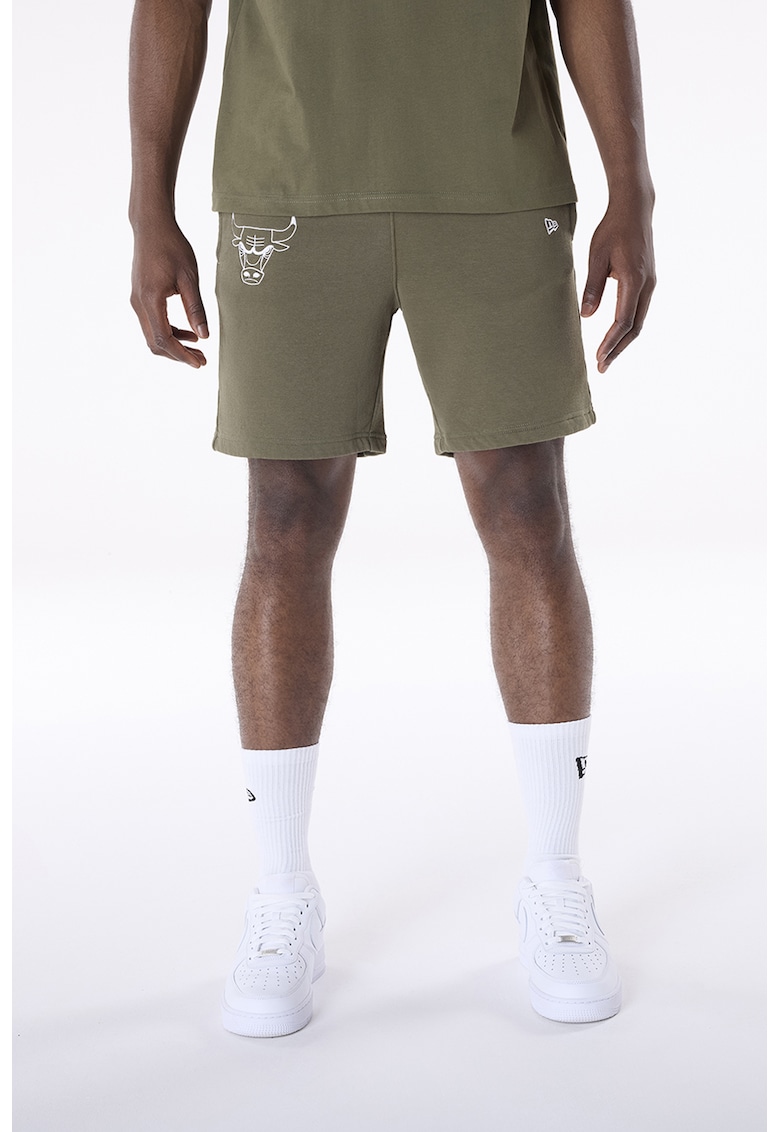 Pantaloni scurti din amestec de bumbac - Kaki