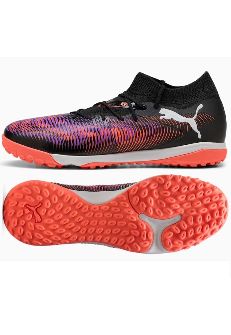 Ghete de fotbal barbati  305206381 - Piele ecologica - Negru