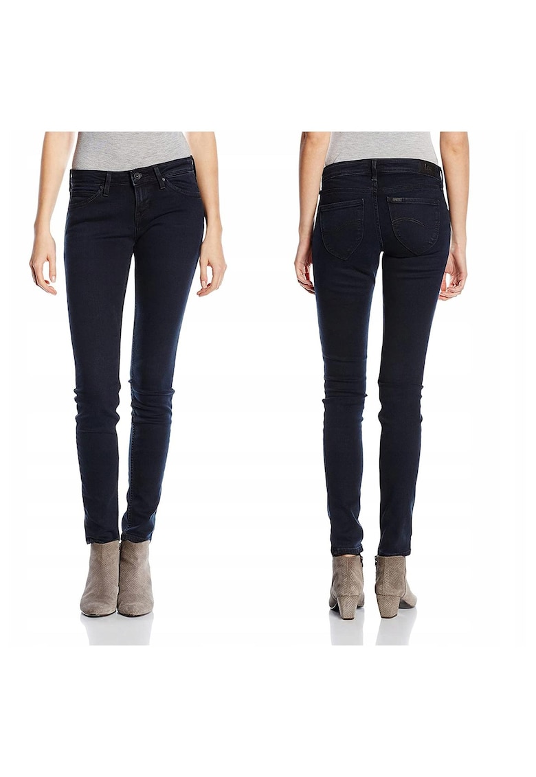 Blugi Dama - Toxey - W24-L29 - Bumbac - Fermoar - Lungi - Talie Joasa - 5 Bunzuare - High-Quality - Negru