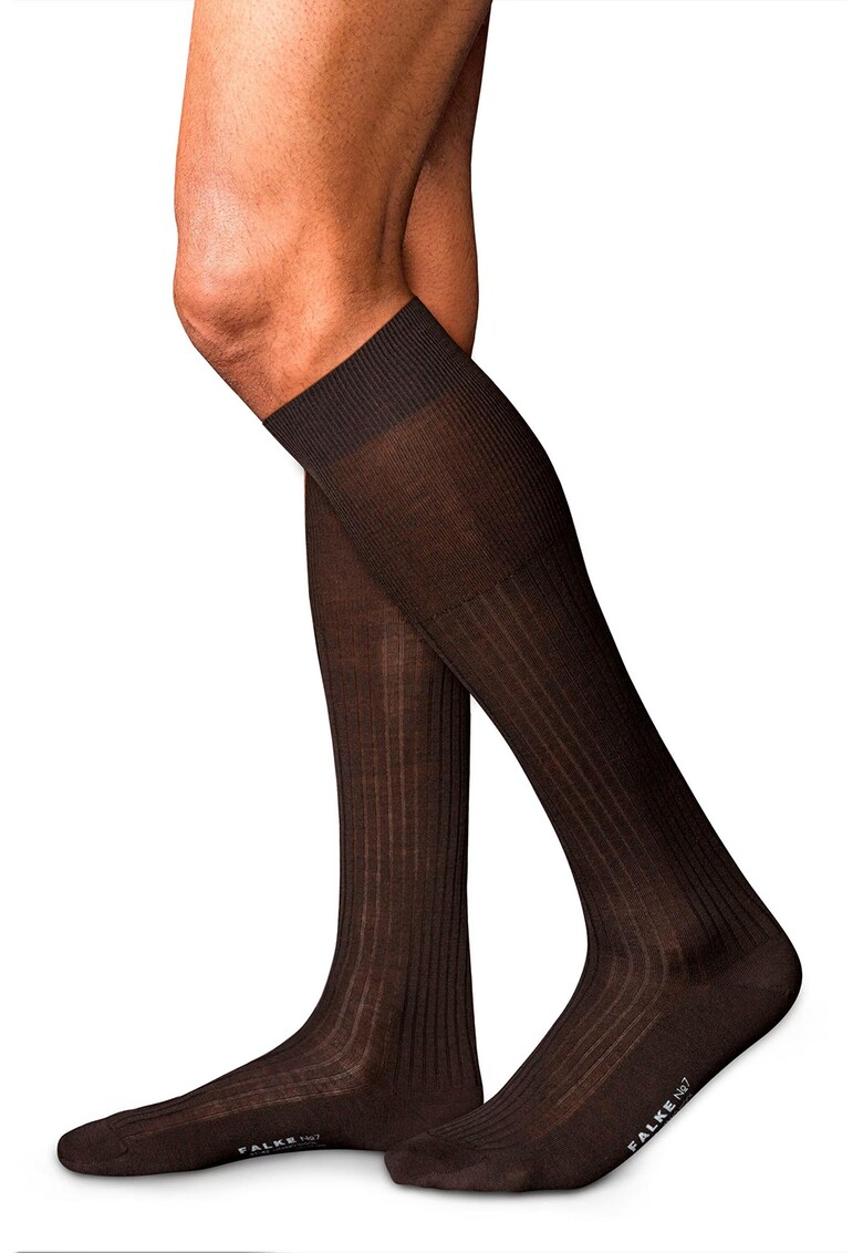 Sosete din amestec de lana Merinos lungi pana la genunchi No. 7