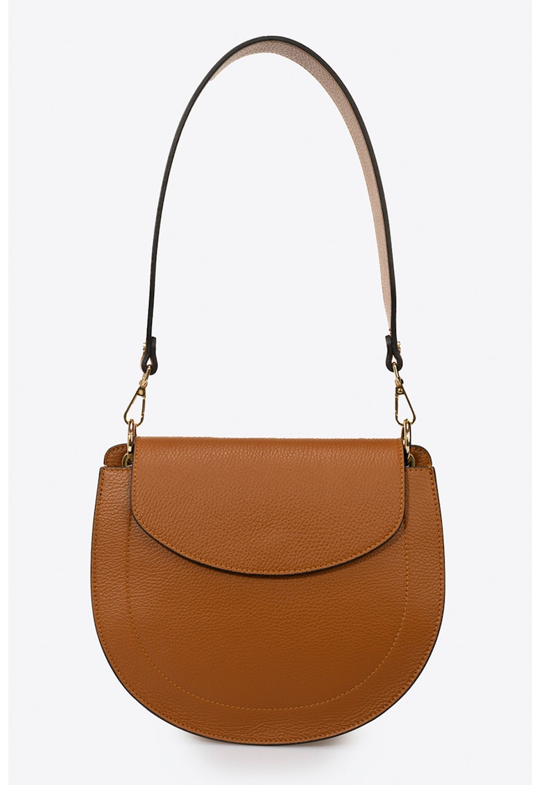 Geanta de piele cu bareta de umar