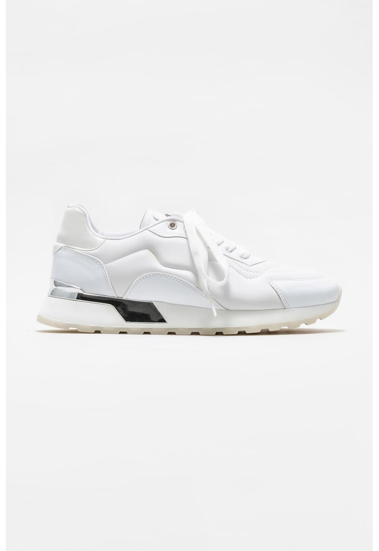 Pantofi sport din piele ecologica cu sireturi