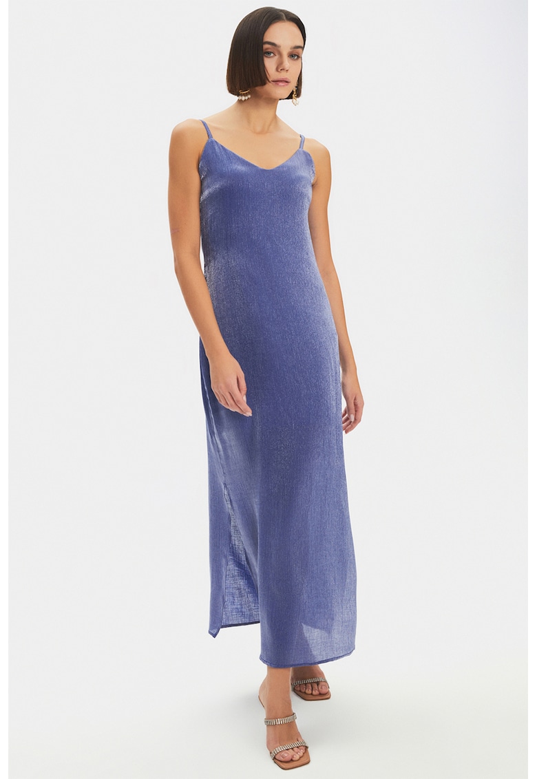 Rochie lunga cu slituri laterale