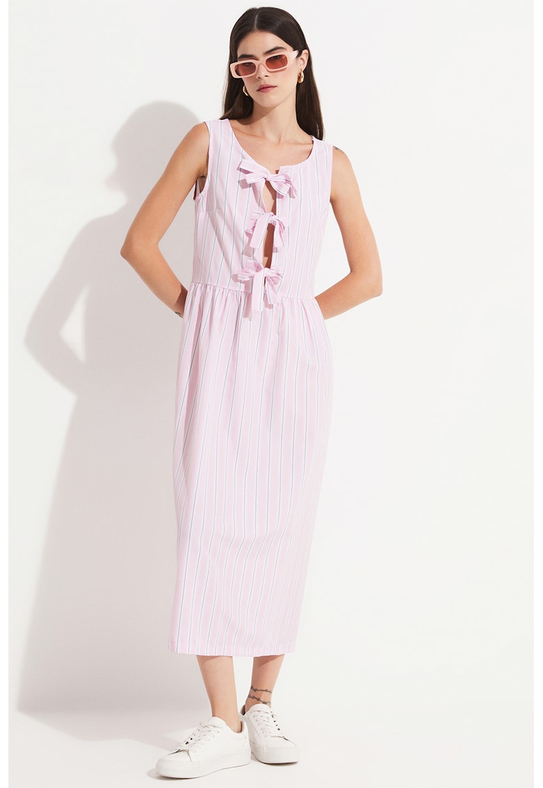 Rochie lunga cu model in dungi