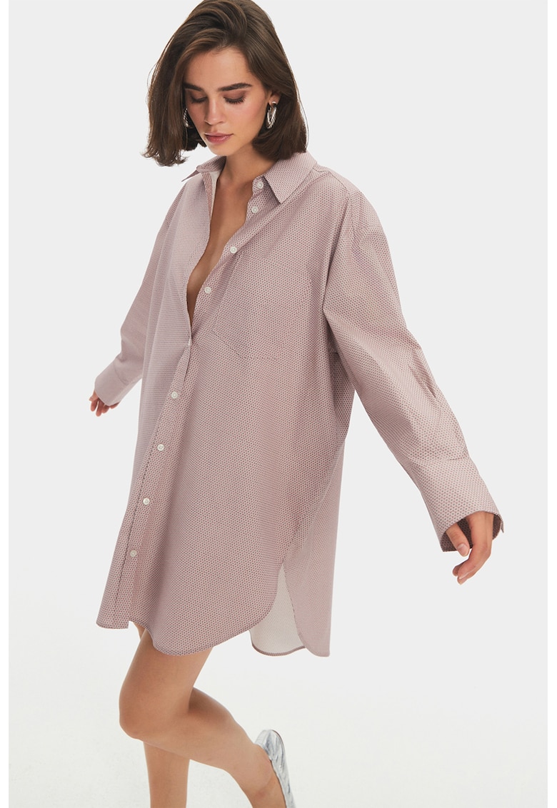 Rochie camasa cu buzunare pe piept