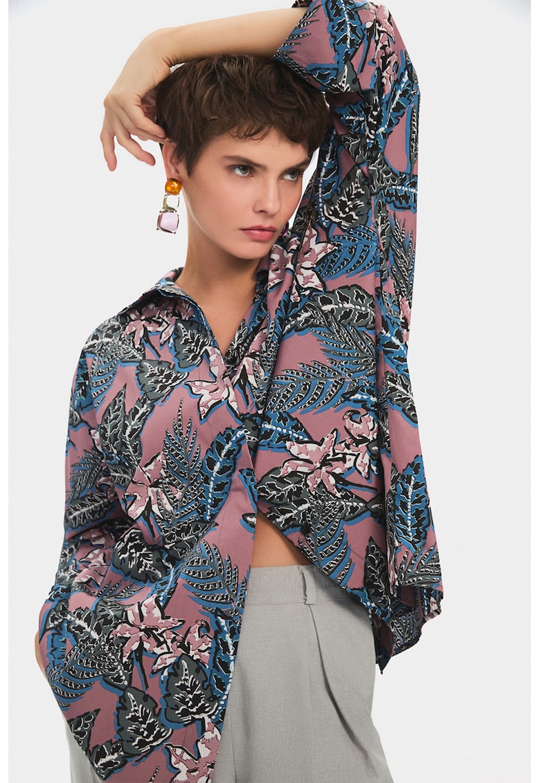 Camasa supradimensionata cu imprimeu