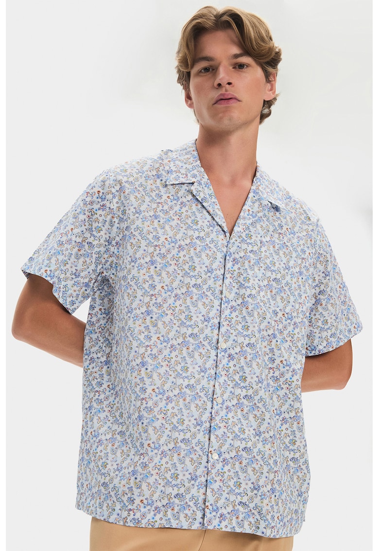 Camasa de bumbac cu imprimeu