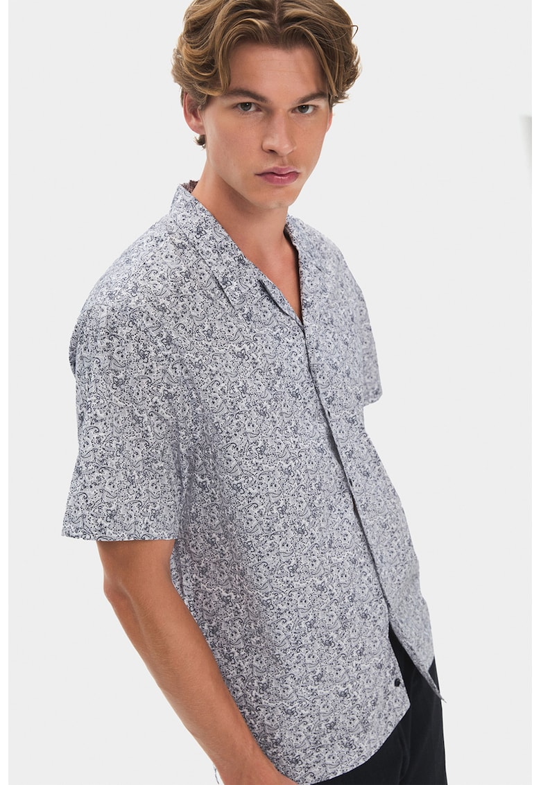 Camasa de bumbac cu imprimeu