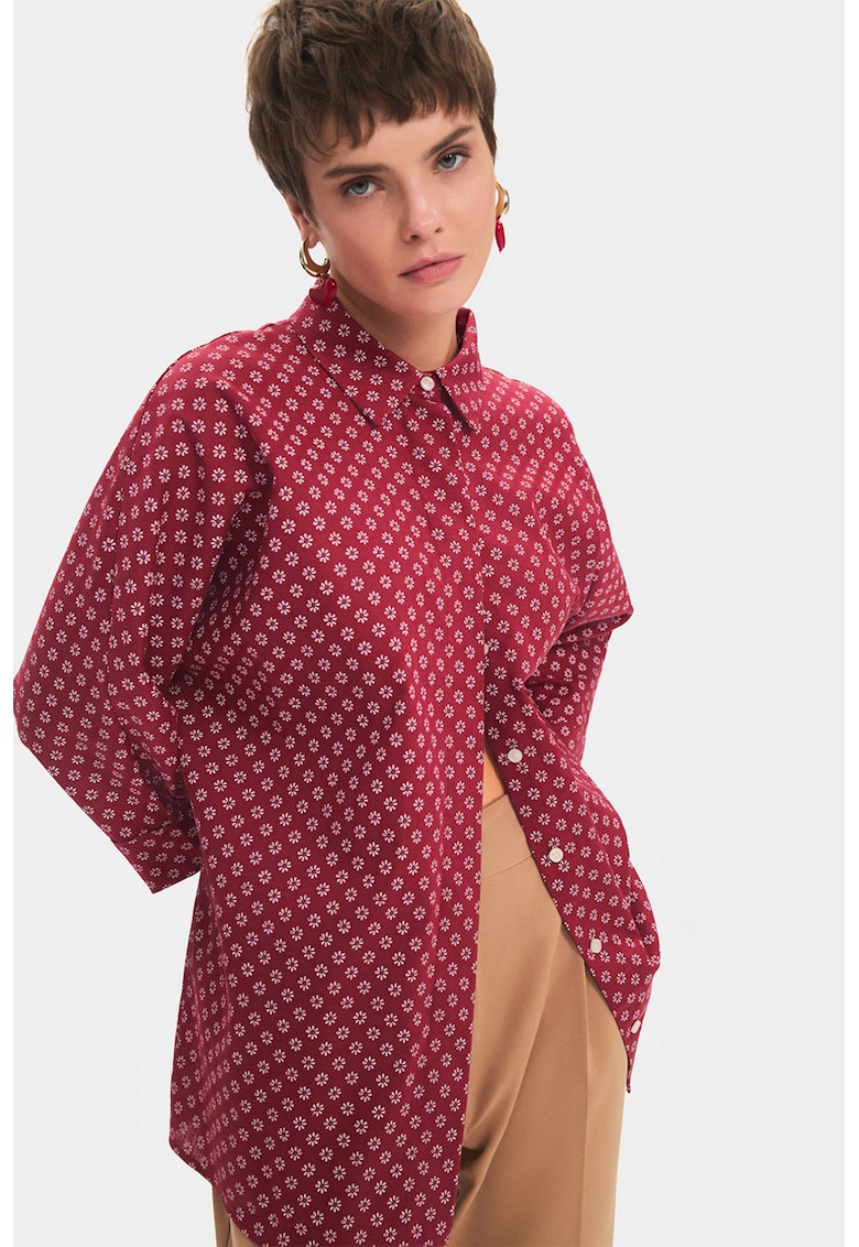 Camasa supradimensionat din amestec de in