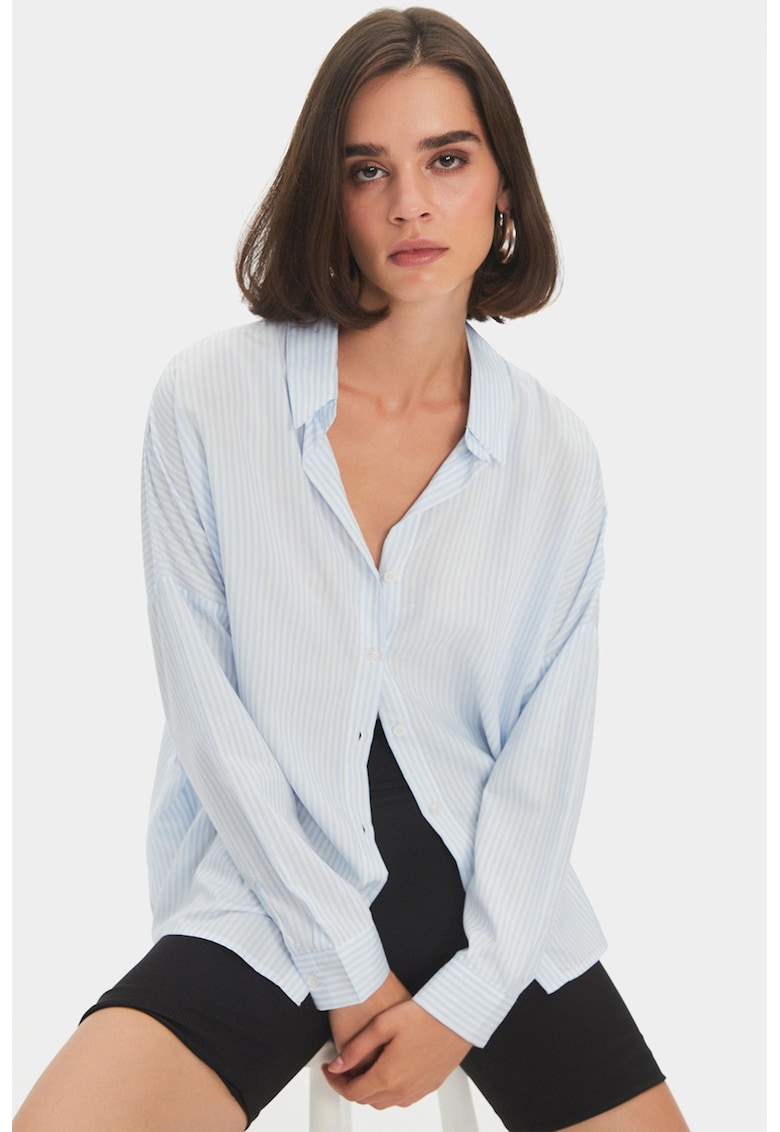 Camasa din amestec de modal cu decupaj pe spate