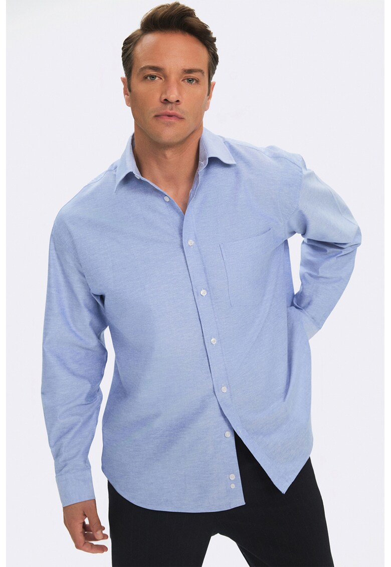 Camasa din amestec de in - Albastru pastel