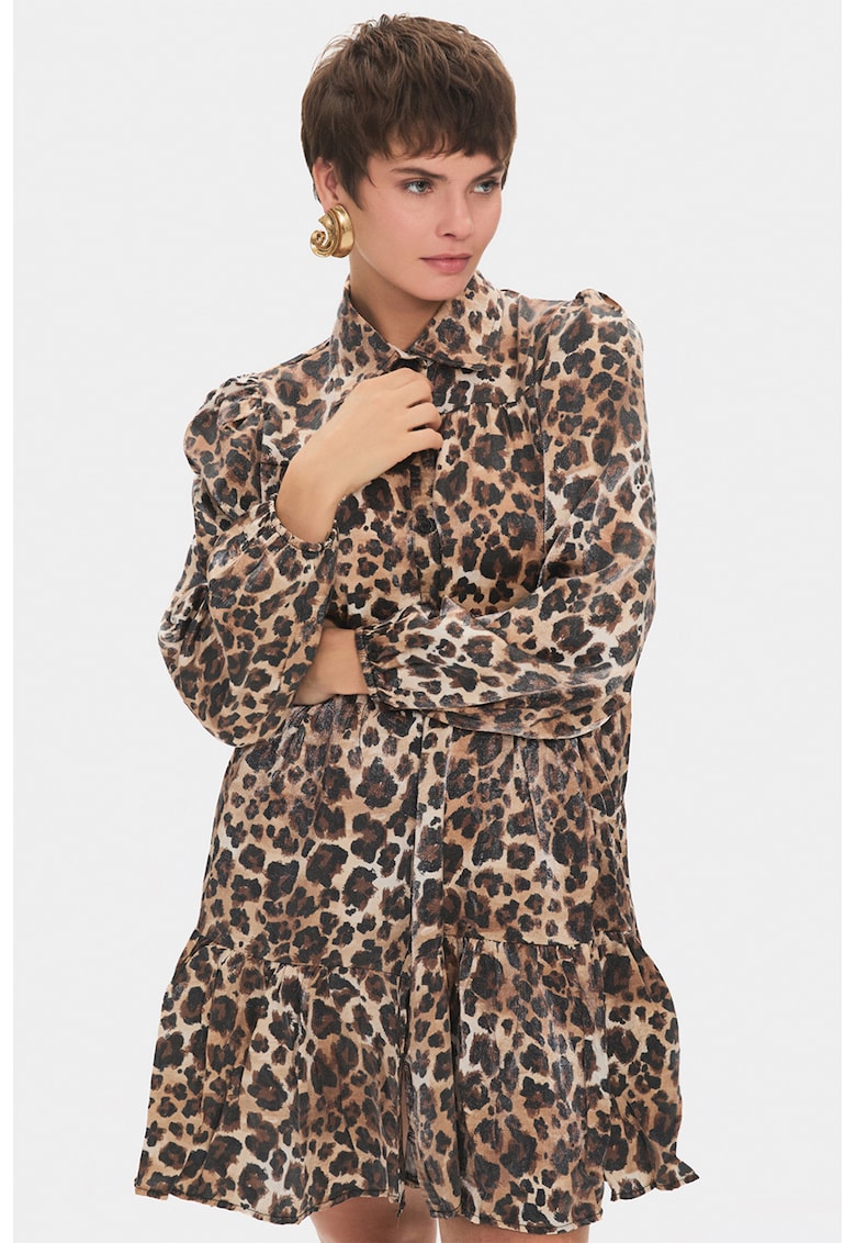 Rochie mini cu animal print