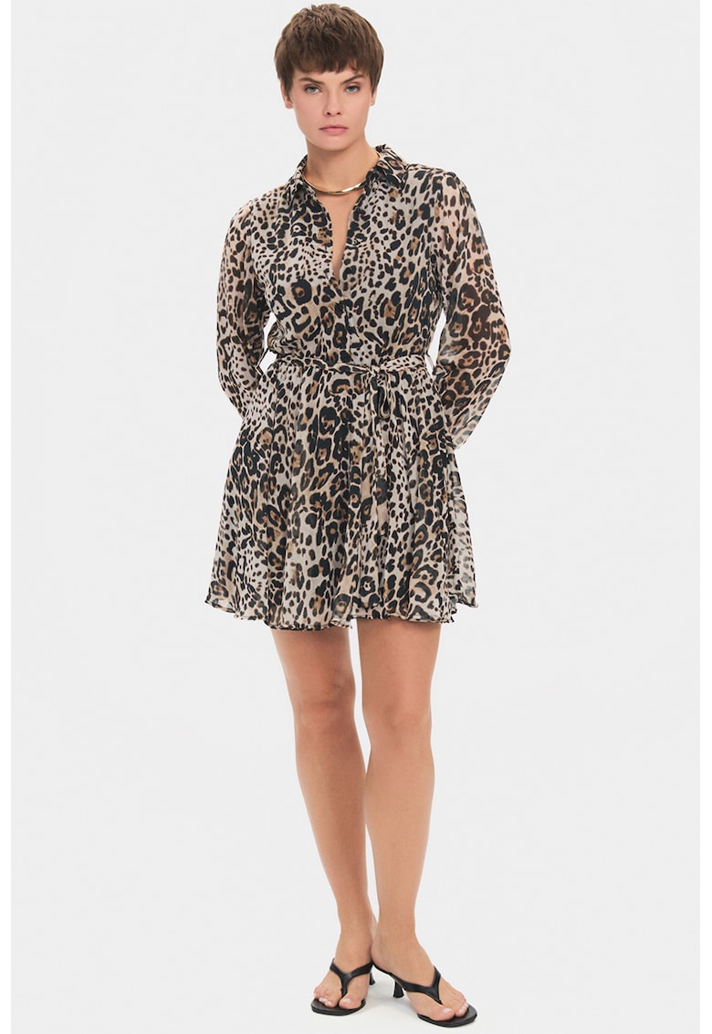 Rochie evazata cu imprimeu