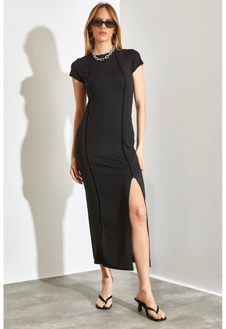 Rochie striata cu cusatura dubla Shade Rochie striata cu cusatura dubla Shade