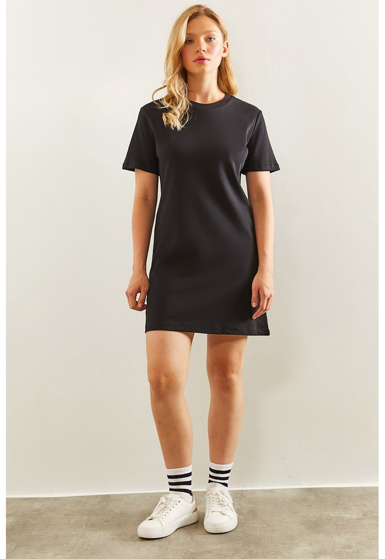 Rochie-tricou din amestec de bumbac