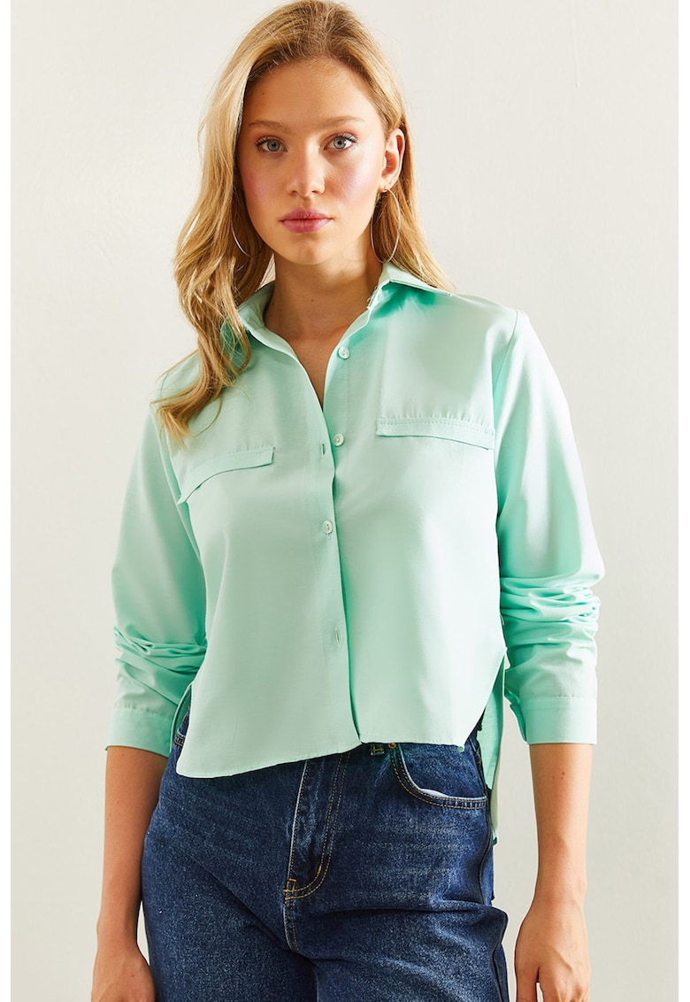 Camasa uni din amestec de bumbac