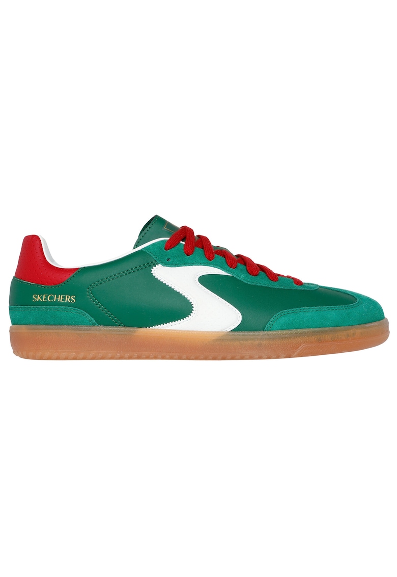 Pantofi sport din piele ecologica cu garnitura din piele intoarsa Hotshot - Verde