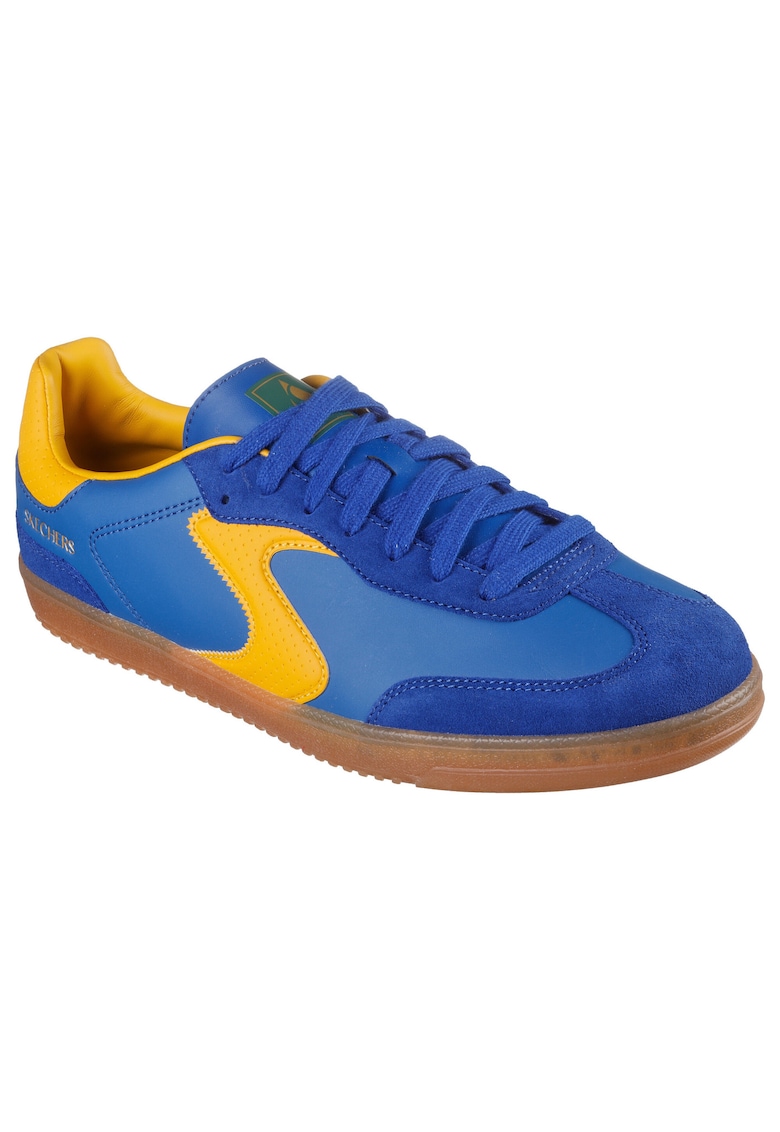 Pantofi sport din piele ecologica cu garnitura din piele intoarsa Hotshot - Albastru