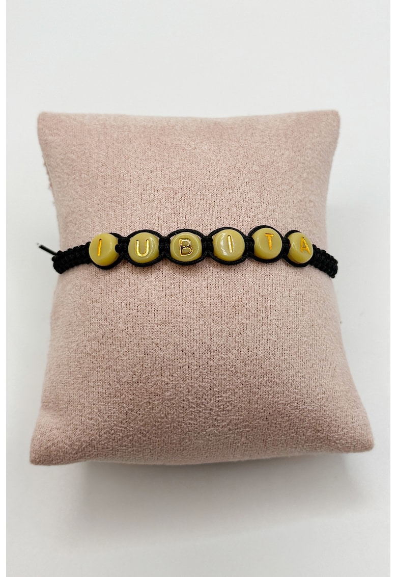 Bratara ajustabila cu text