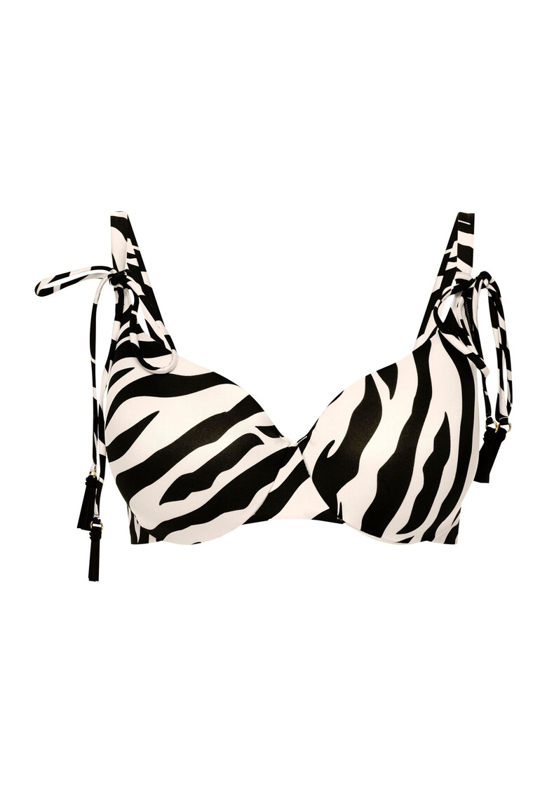 Sutien push-up tip bikini Zibraz Alb crem