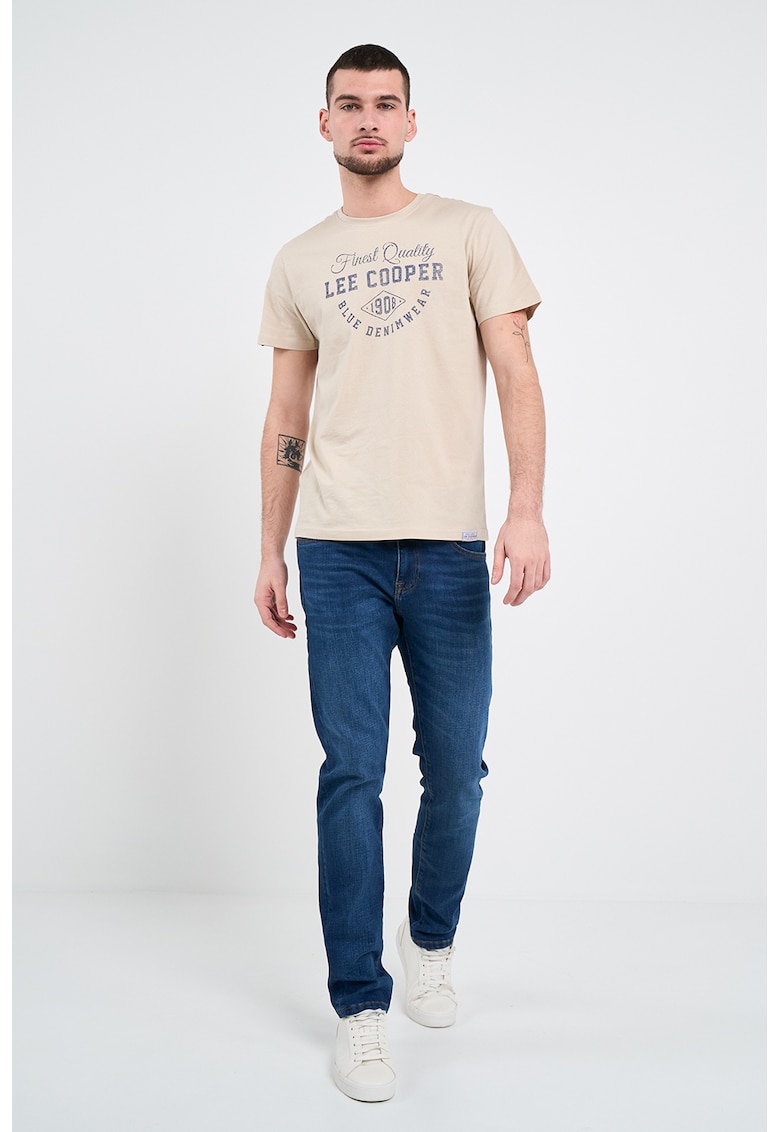 Tricou cu logo - Bej deschis
