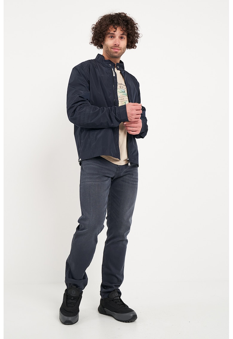 Jacheta cu fermoar si buzunare laterale