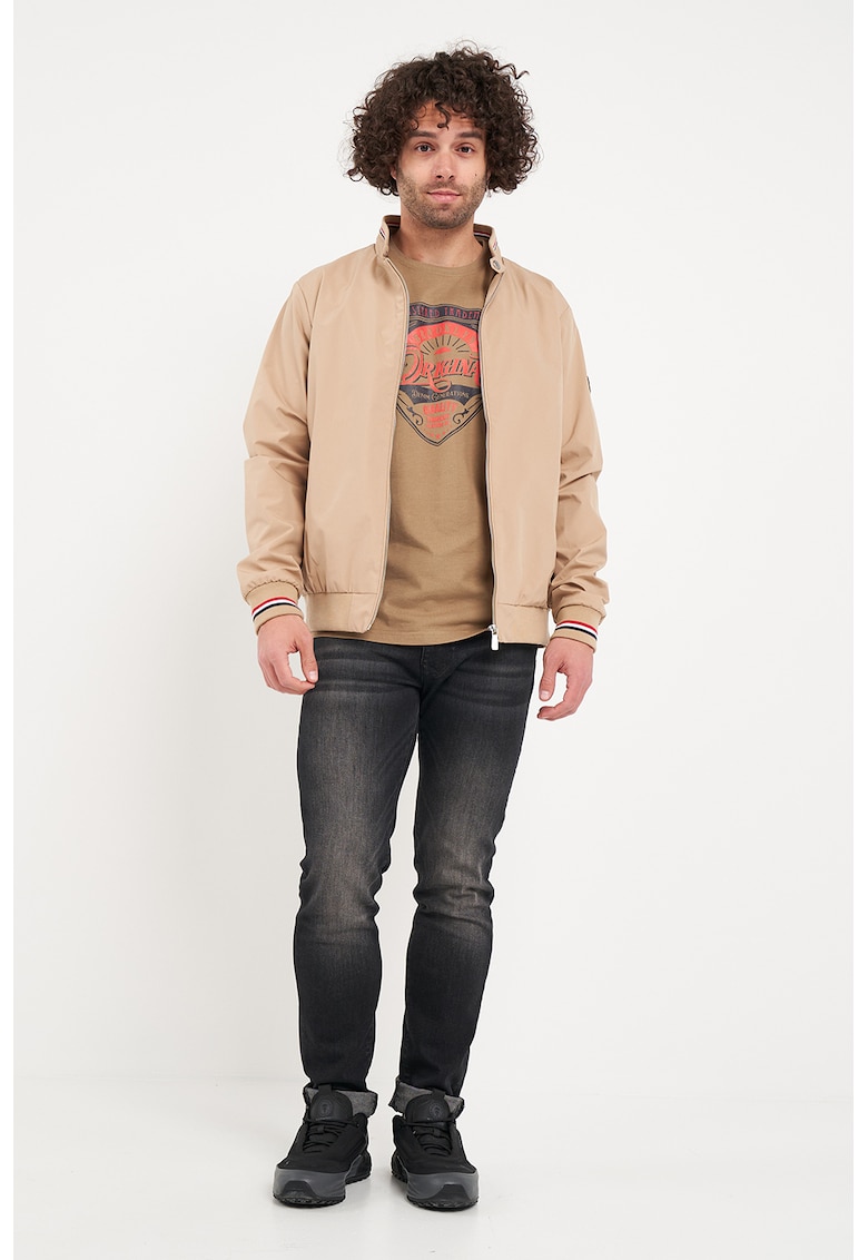 Jacheta cu fermoar si buzunare laterale