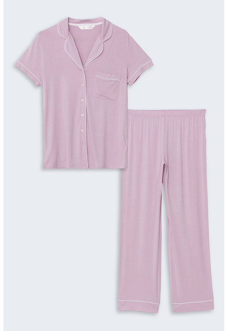 Pijama cu buzunar pe piept