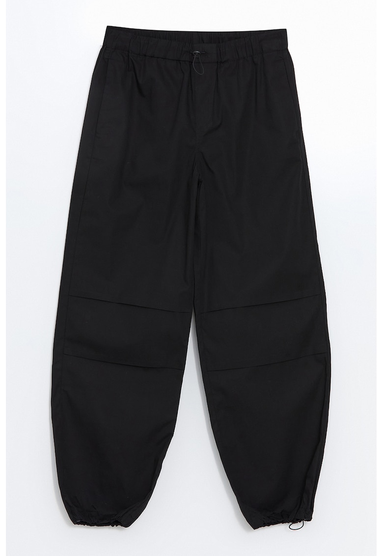 Pantaloni din bumbac cu talie elastica