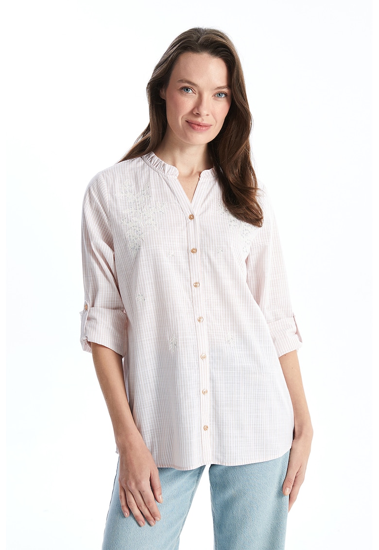Camasa din bumbac cu model in dungi