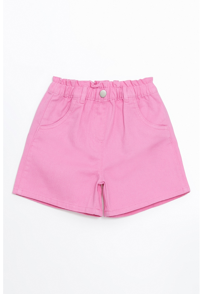 Pantaloni scurti uni cu talie elastica