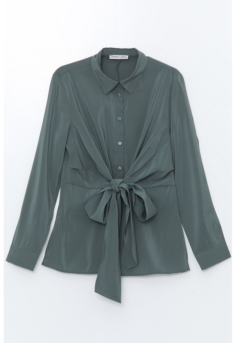 Camasa din amestec de modal cu cordon