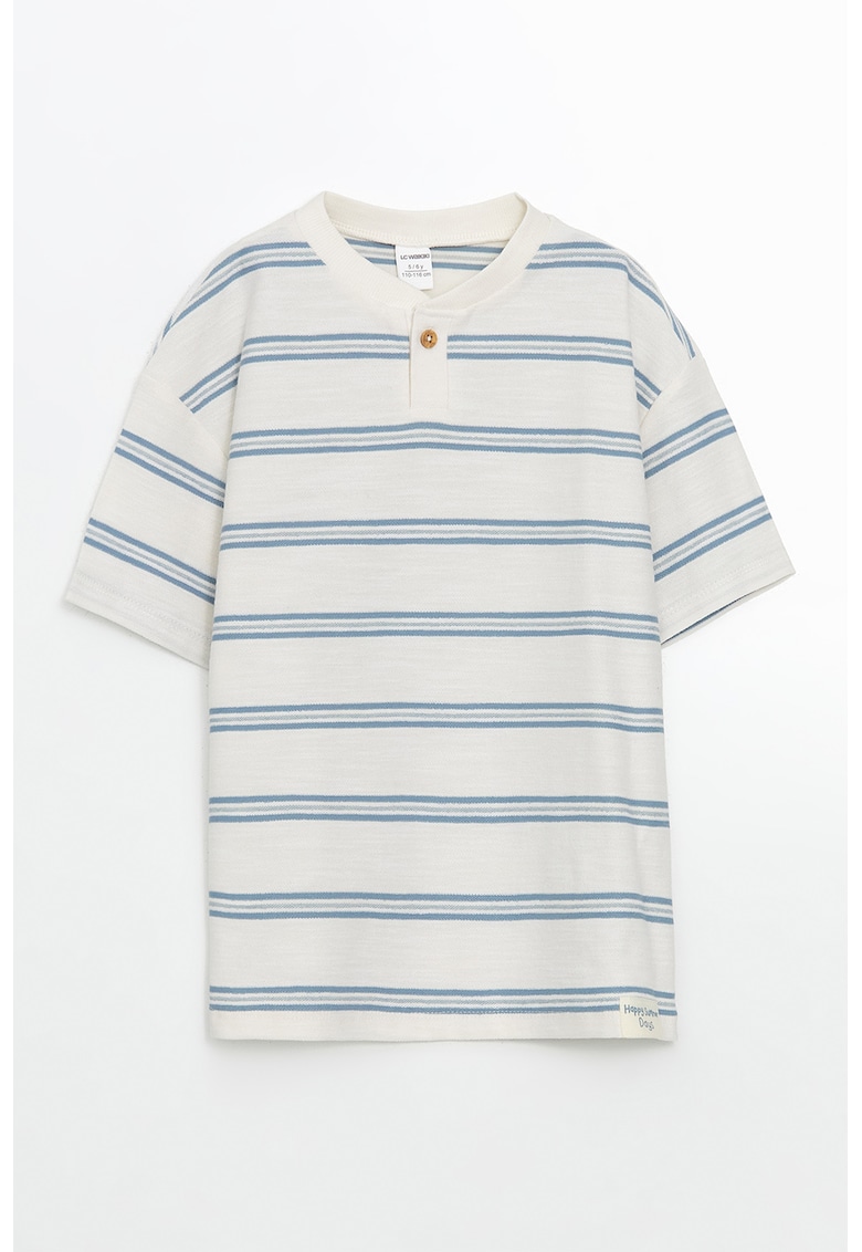 Tricou cu dungi si decolteu rotund