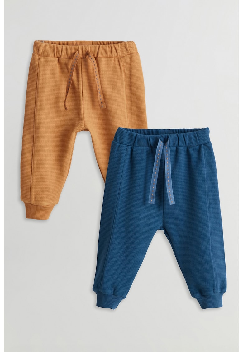 Set de pantaloni uni de trening - 2 perechi