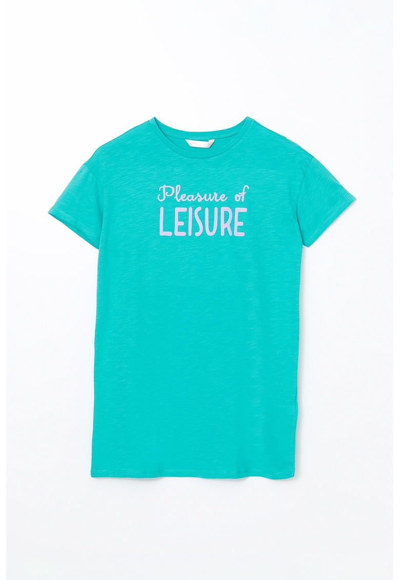 Tricou de pijama cu imprimeu text