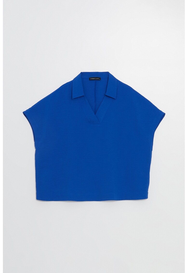 Bluza uni cu decolteu in V