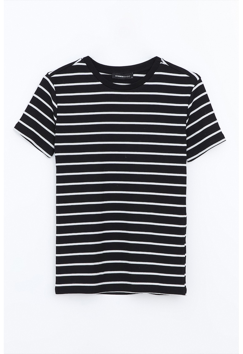 Tricou din amestec de bumbac cu model in dungi Tricou din amestec de bumbac cu model in dungi