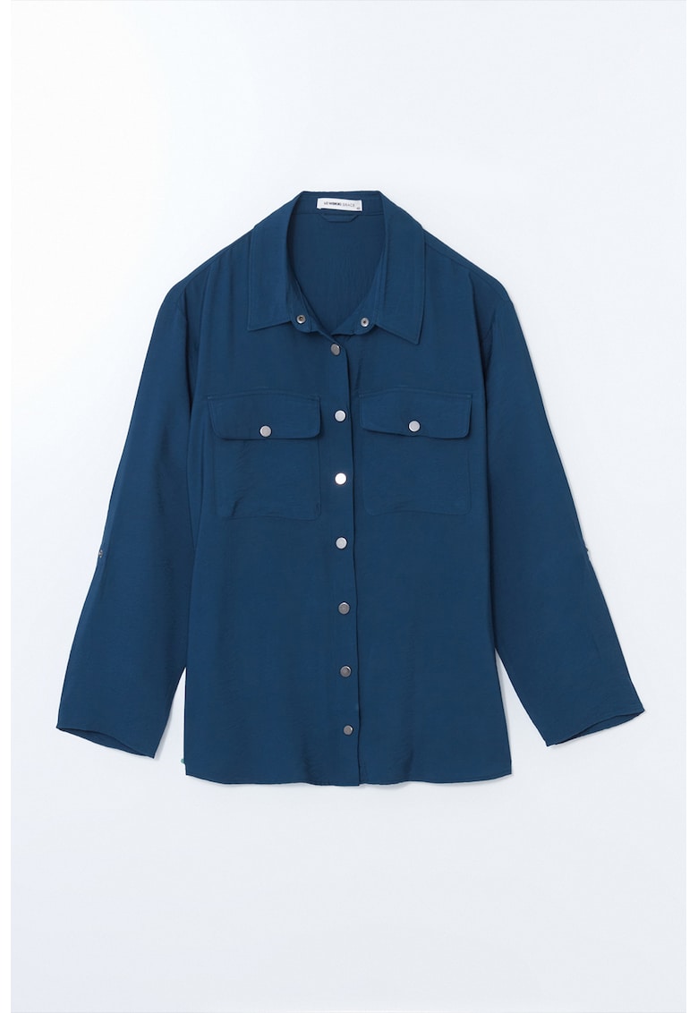 Camasa cu buzunare cu clapa pe piept