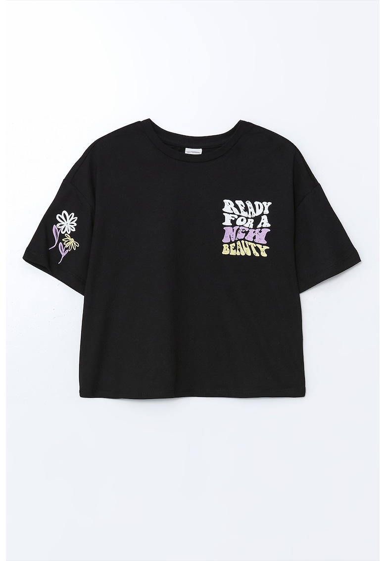 Tricou crop din bumbac